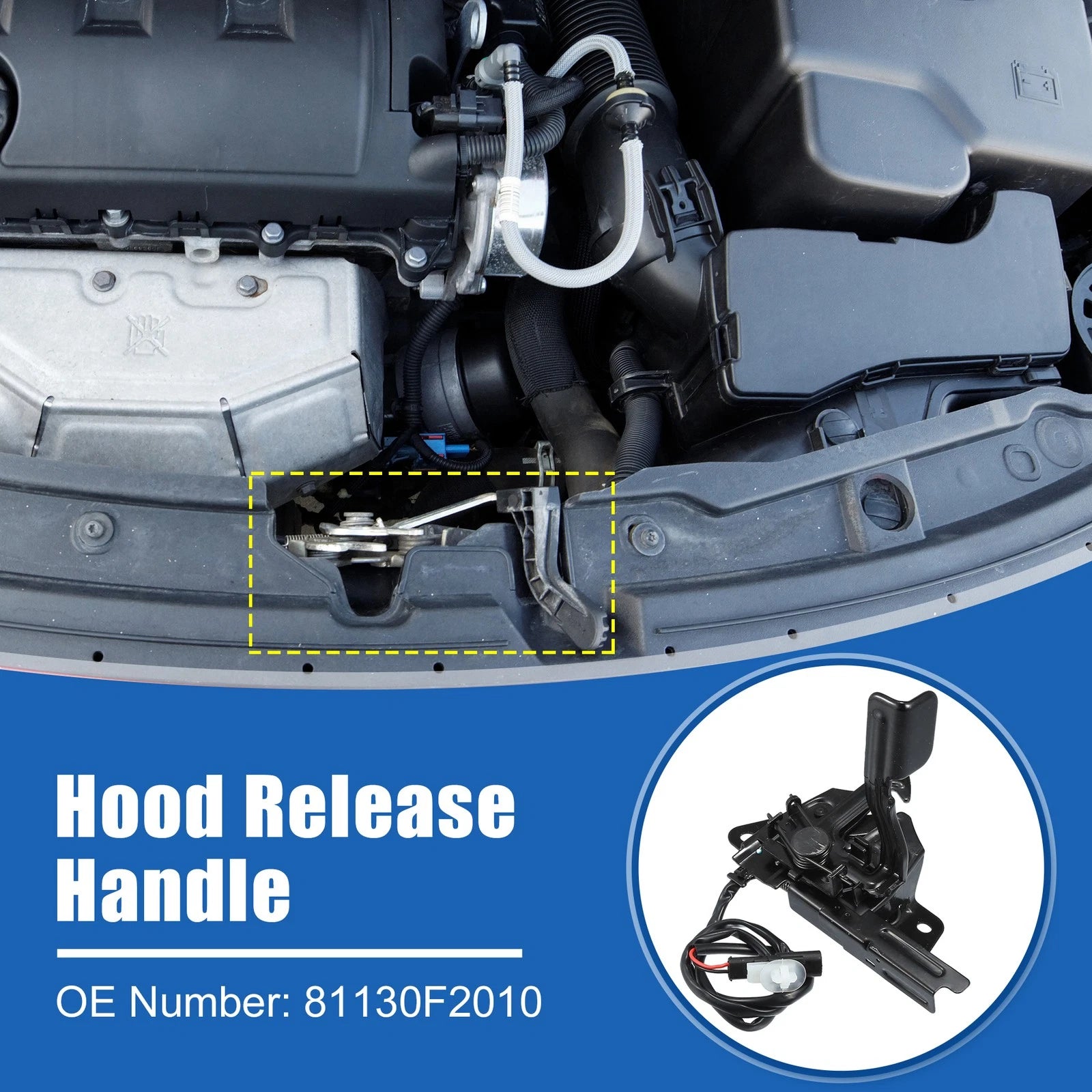 Hood Latch Assembly Replacement for Hyundai Elantra (2017–2018)