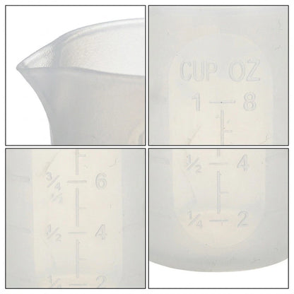 Reusable Silicone Measuring Cups for Kitchen (High Temperature Resistant)
