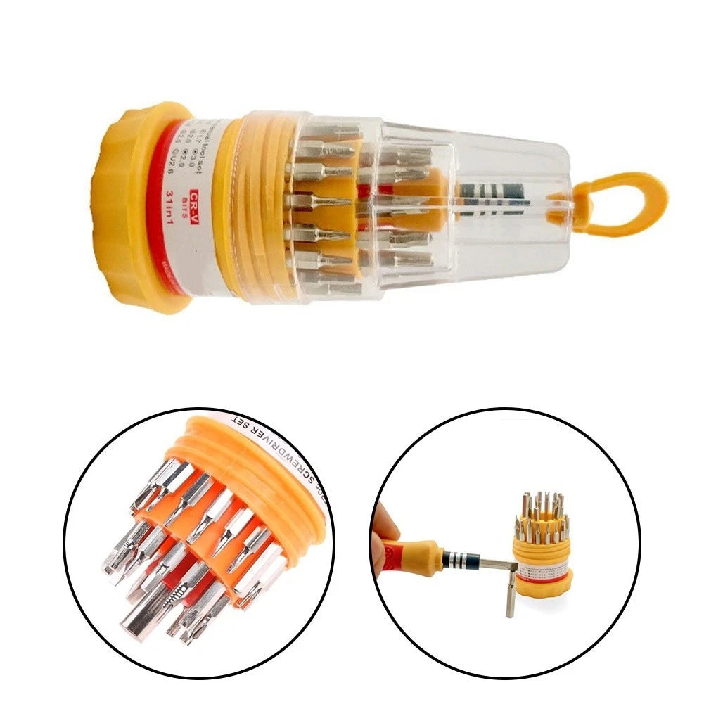 31-Piece Screwdriver Bit Set with Storage Box for Computers
