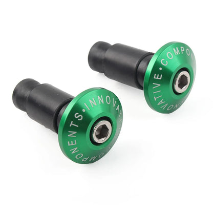 CNC Handle Bar End Weights for Dirt Bike (7/8'', Green)