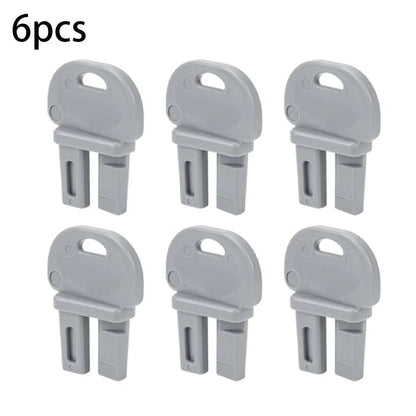 6X Replacement Keys for Station Locking (Plastic)