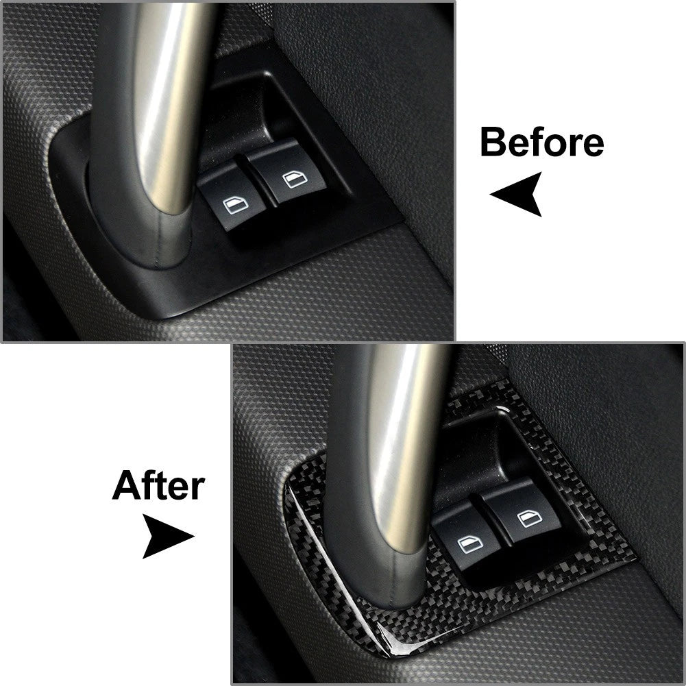 RHD Car Door Window Lift Switch Panel Cover Trim For Audi TT TTS TTRS 2008-2014