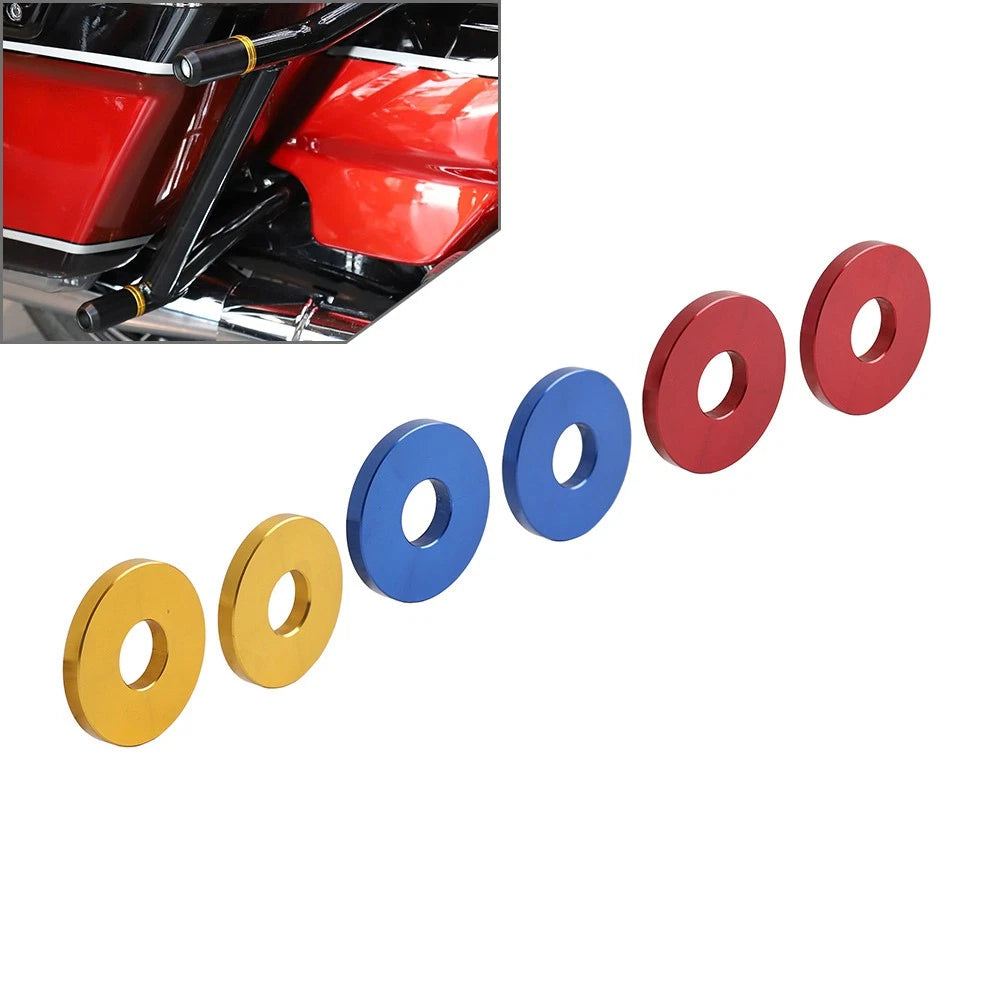 6X Engine Saddlebag Crash Bar Decorative Spacer Ring for Harley Softail (2018–2023)