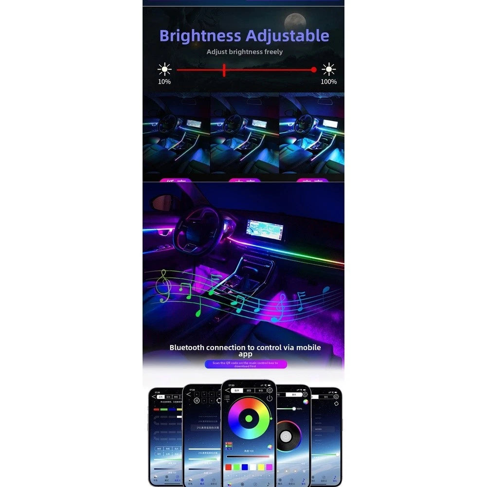 21-in-1 Ambient Light Kit for Automotive (RGB, Wireless APP Setup)