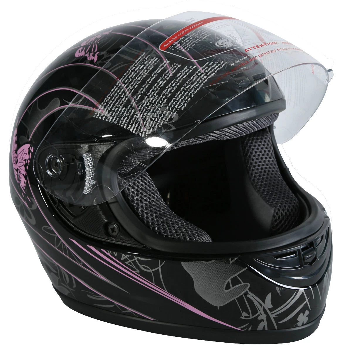 Full Face Helmet for Motorcycle (DOT Approved, Sizes S-XL)