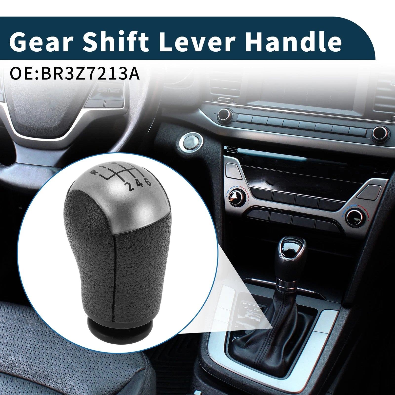 Gear Shift Knob Handle Manual Transmission Replacement for Ford Mustang (2005–2014)