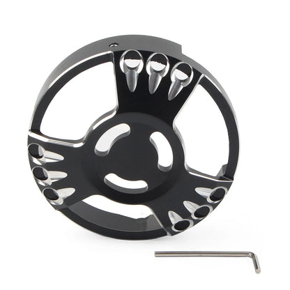CNC Aluminum Timing Cover for Harley XL883 (2013–Present) Black