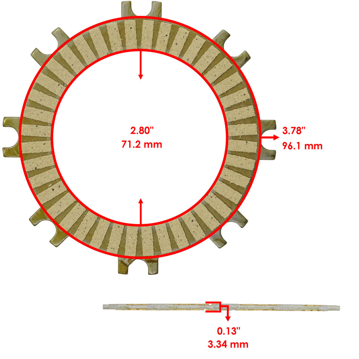 Clutch Plates and Gasket Kit Replacement for Honda CRF50F (2004–2023)