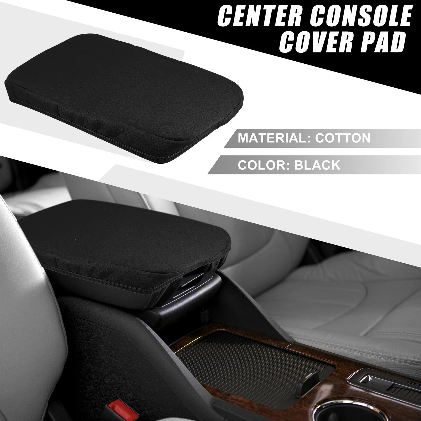 Armrest Console Cover Protector for Mazda CX-30 (2020–2023) Black