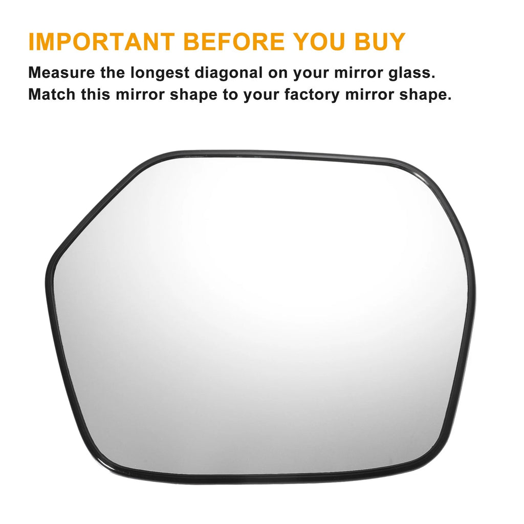 Left Side Mirror Glass with Back Heated for Honda CR-V CRV (2007–2011)