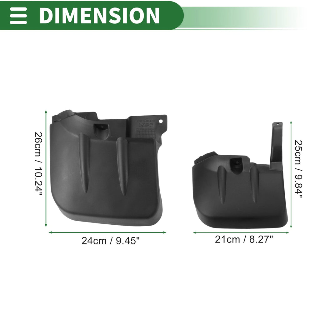 Mud Flaps Splash Guards 1 Set for Mitsubishi Triton MQ GLX L200 (2007–2014)