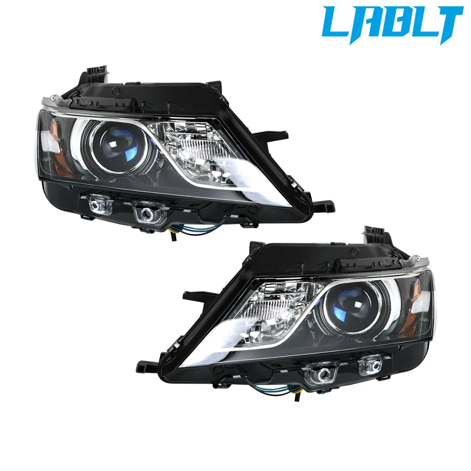 Set of 2 Clear Halogen Headlights for Chevy Impala (2015–2020)
