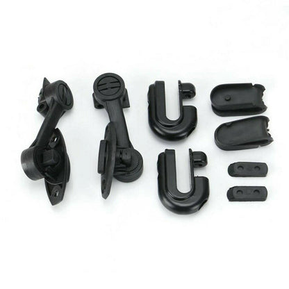 Windshield Clip-On Extension Spoiler for Motorcycle (Adjustable, Clear)