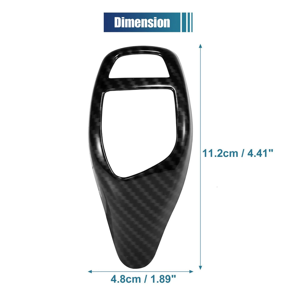 Gear Shift Knob Panel Cover Carbon Fiber Pattern for BMW X5 X6 (2014–2023)