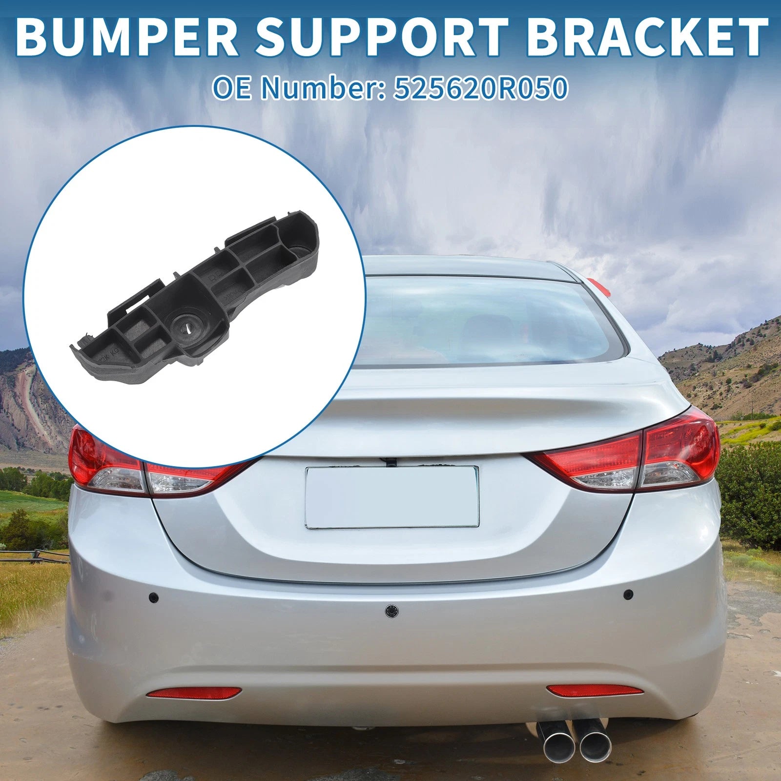 Right Rear Bumper Retainer Bracket Replacement for Toyota RAV4 (2016–2018)