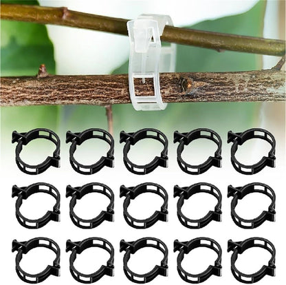 300Pcs 1" Black Garden Plant Support Clips Grape Tomato Trellis Twine Wholesale