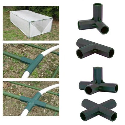 12PCS 16MM Inner Diameter Connectors for Greenhouse Frame Construction