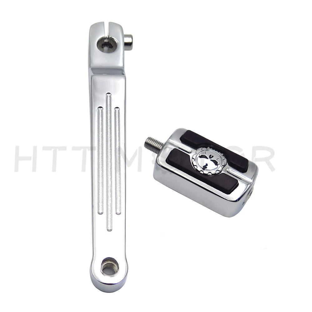Chrome Toe Shift Lever Skull Shifter Peg for Harley Softail