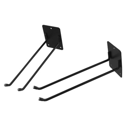 2X Steel Wall Mount Tool Rack for Garage and Garden Use