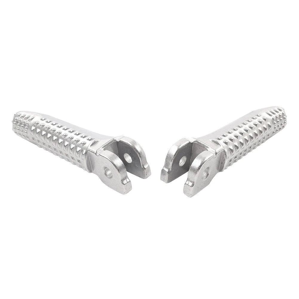 Pair Silver Front Driver Foot Pegs Footrest Pedals For BMW R nineT 2020-2024