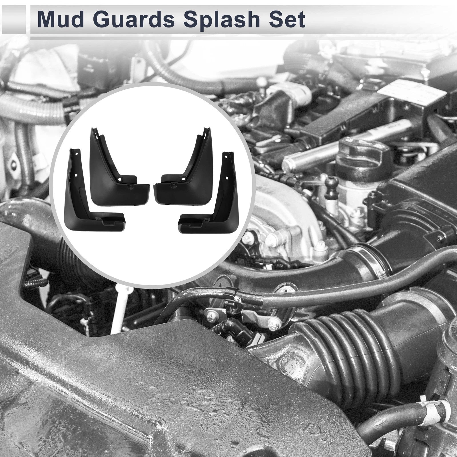 Mud Flaps Splash Guards 1 Set Replacement for BMW 3 Series E46 (1997–2005)