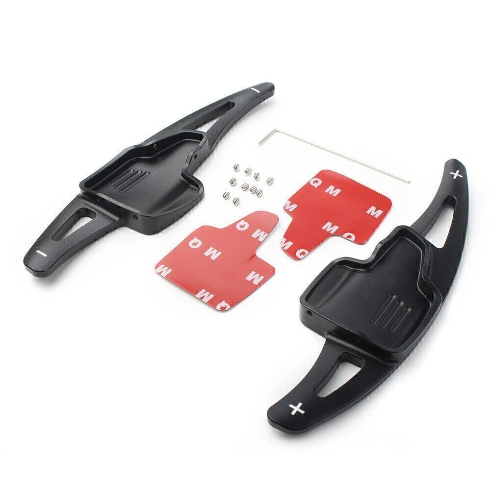2X Black Shift Paddle Shifter Extension for Ford Focus (2015–2017) & Escape (2017–2019)