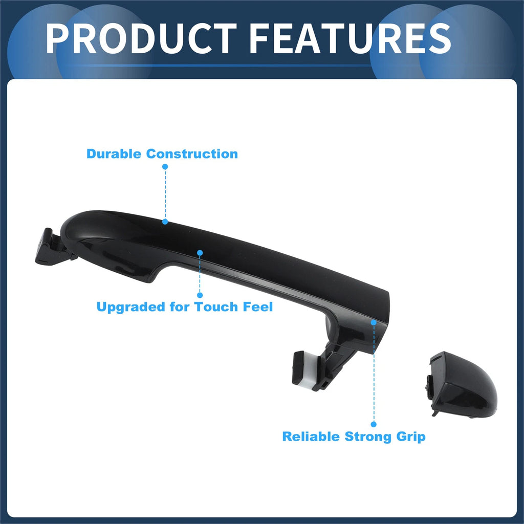Exterior Door Handle Front Left Right OEM Replacement for Hyundai Accent (2006–2011)