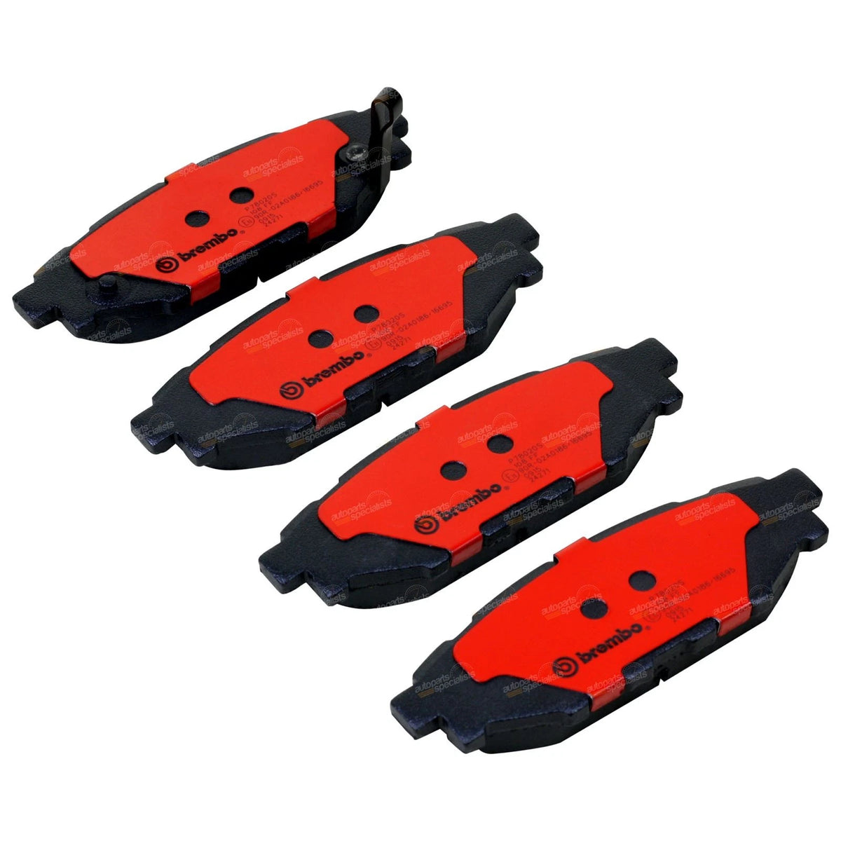 Set of 4 Brembo Rear Disc Brake Pads for Subaru Forester (2008–2010)