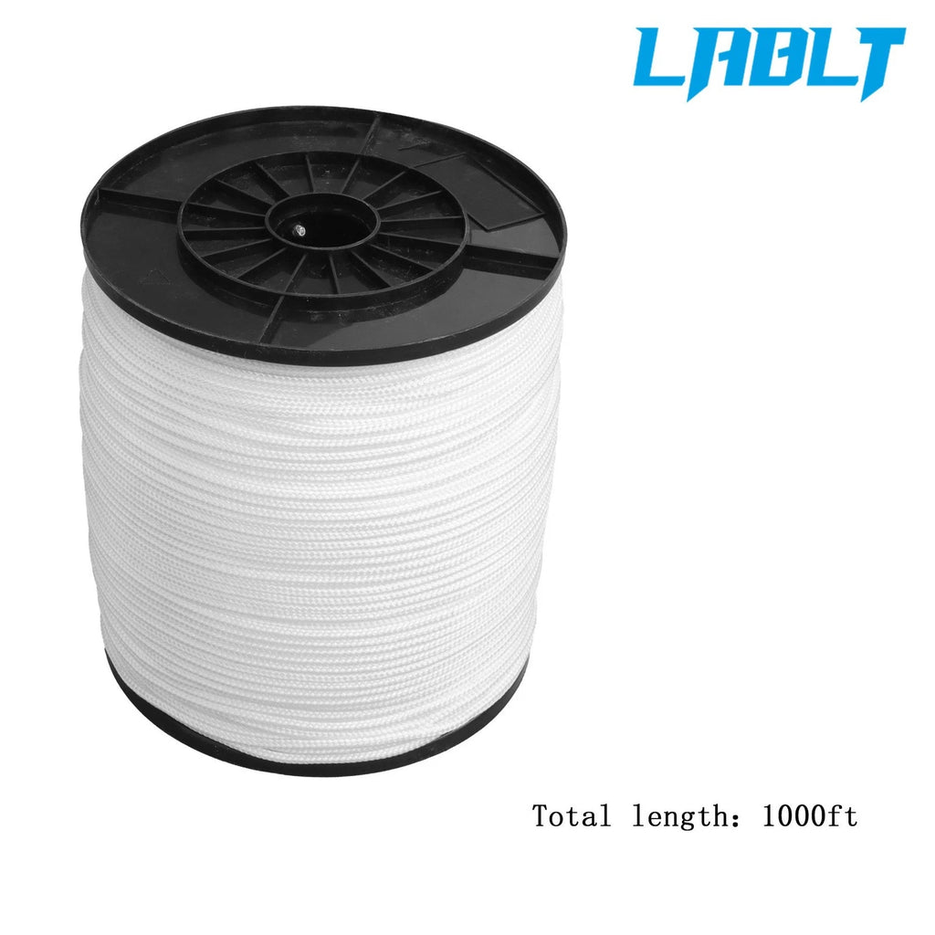 3/16 Inch Nylon Solid Braid Rope for Various Applications (1000ft)