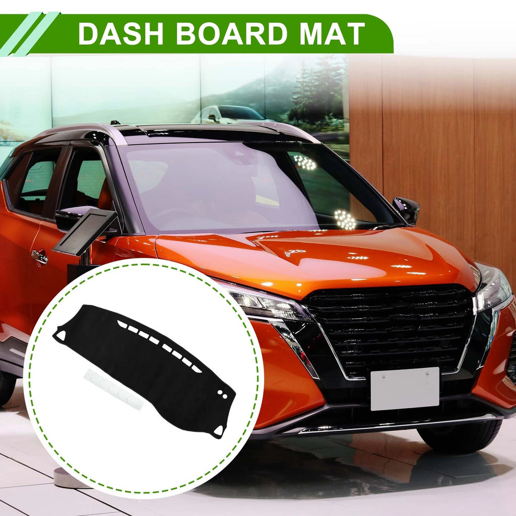 Dashboard Cover Mat for Nissan Kicks (2018–2020) Sun Protector Black