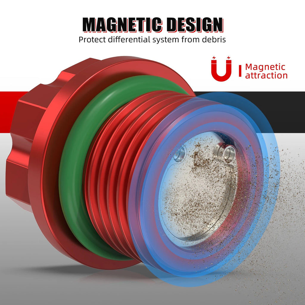 Differential Fill Plug for Can-Am Maverick X3 Commander 800 1000 (2017–2023) Red