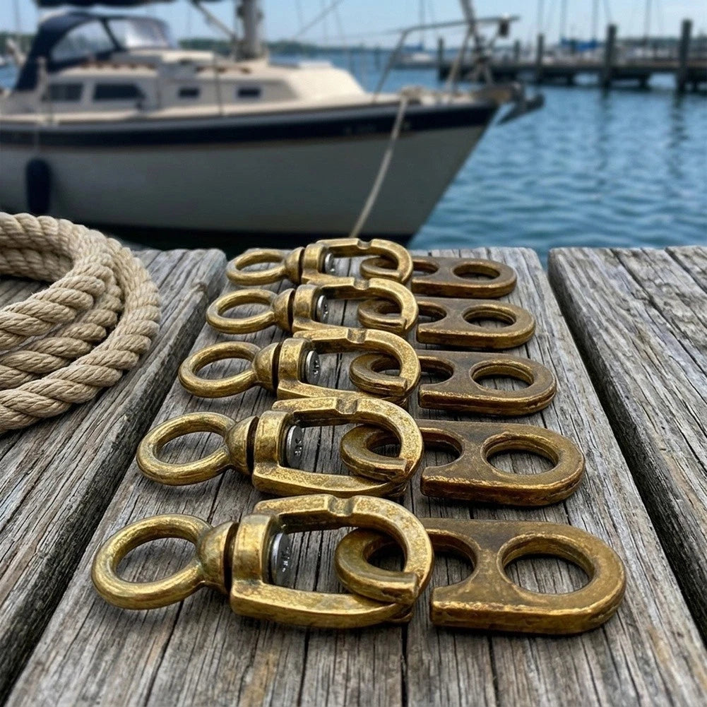 Brass Swivel Snap Hook Spring Latch Connector for Outdoor Use