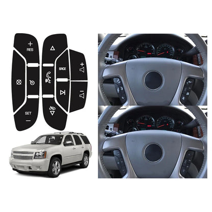 Steering Wheel Navigation Radio Button Stickers for Chevrolet Escalade (2002–2023)
