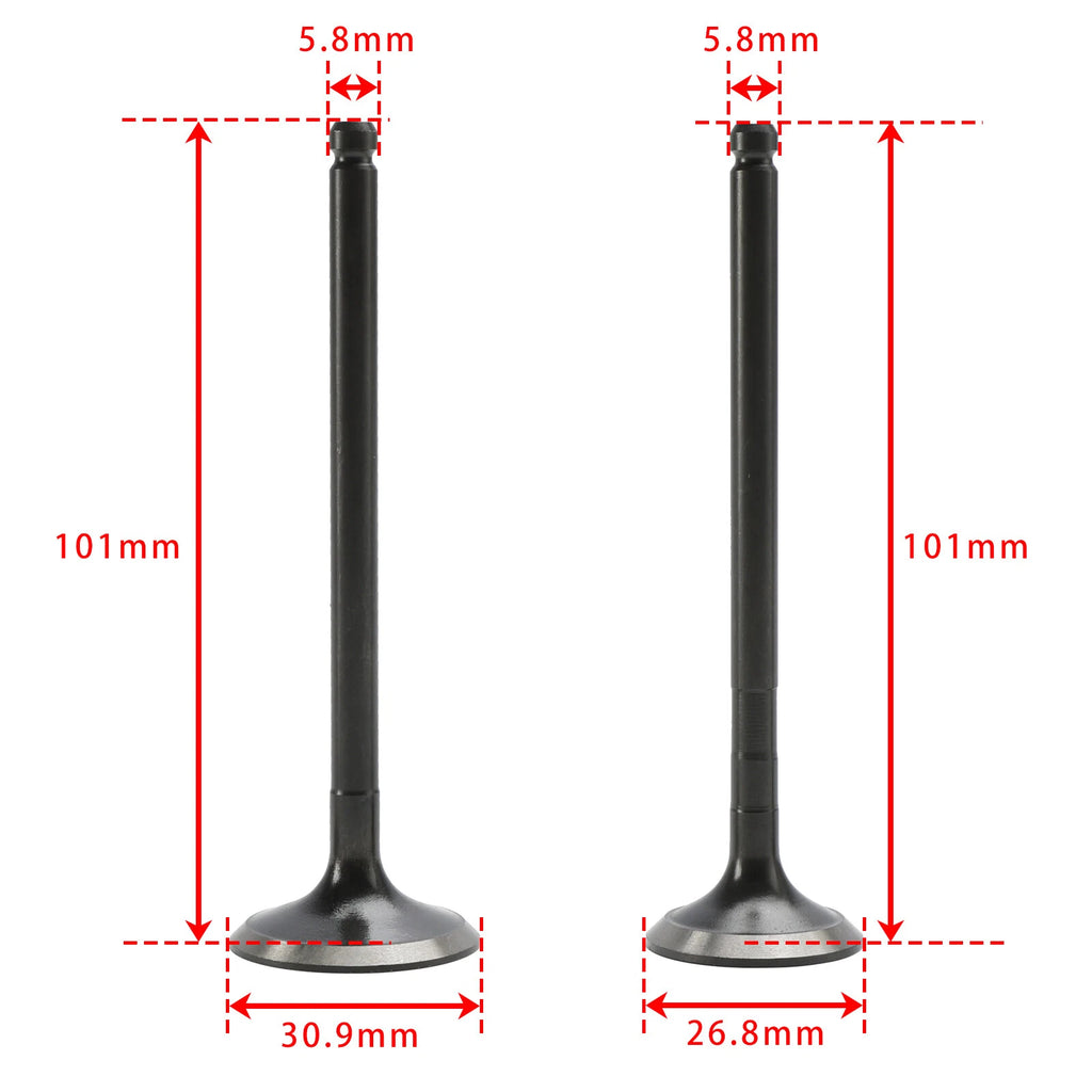Intake Exhaust Valves for Polaris Ranger Magnum Scrambler Sportsman (400–500)