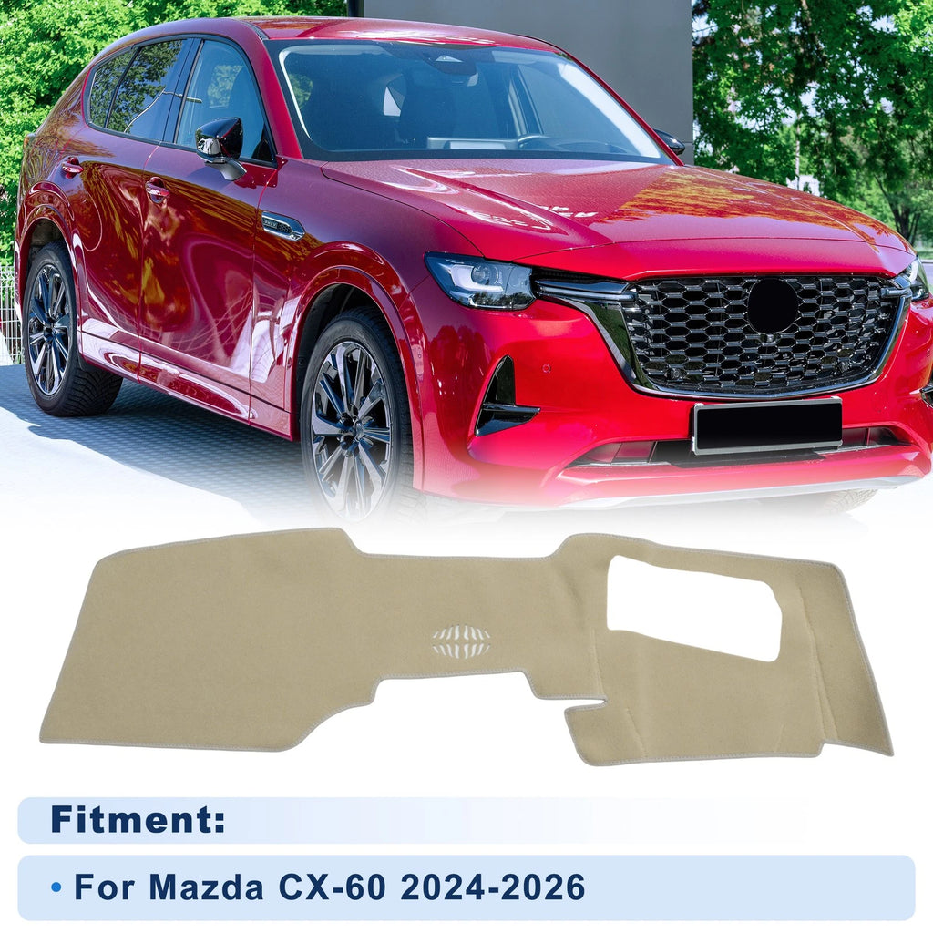 Dash Cover for Mazda CX-60 with HUD Dashboard Protection (2024–2026)