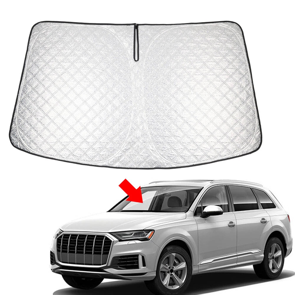 Foldable Windshield Sun Shade for Audi Q7 (2016–2025)