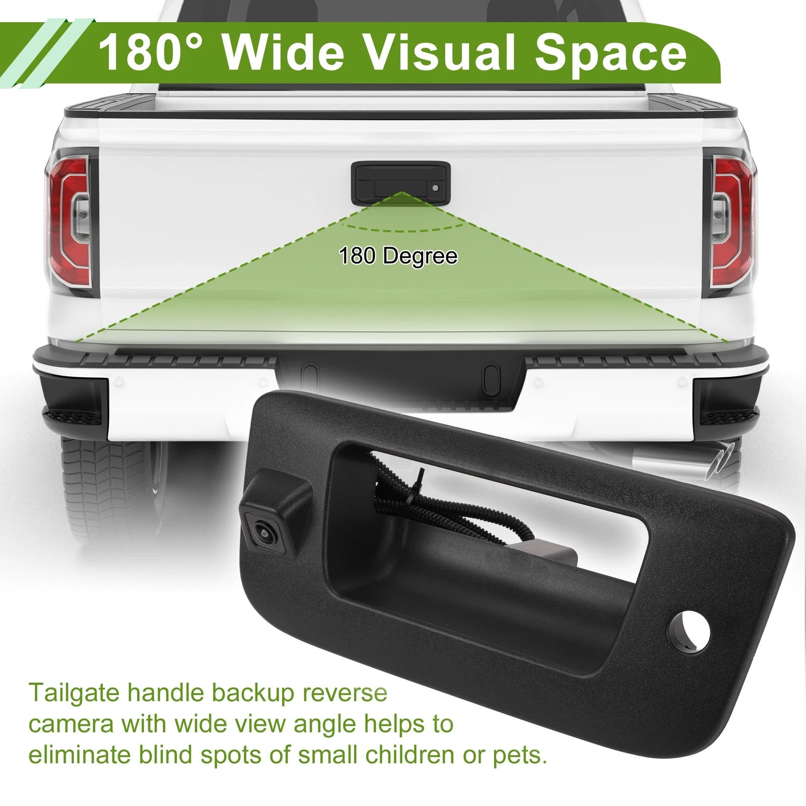 Tailgate Handle Backup Rear View Camera Replacement for Chevrolet Silverado (2019–2024)