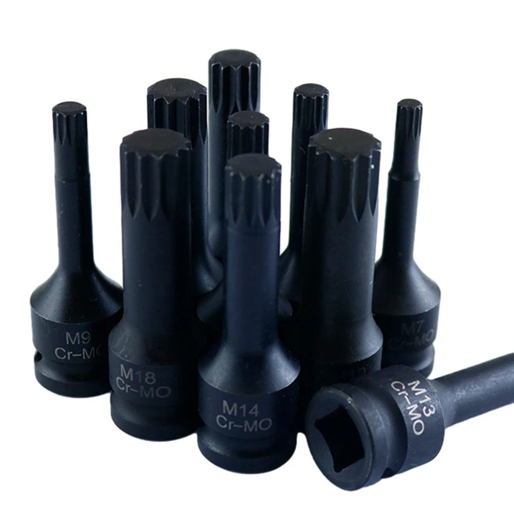 Socket Adapter for Inch Drive Wrench (Black)
