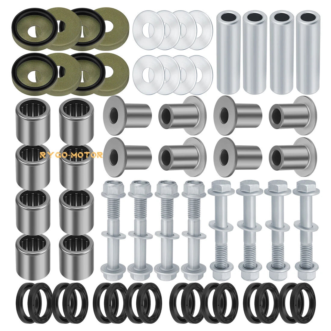 Set of 4 A Arm Bushings Seals Kit for Suzuki Z400 LTZ400 Arctic Cat 400