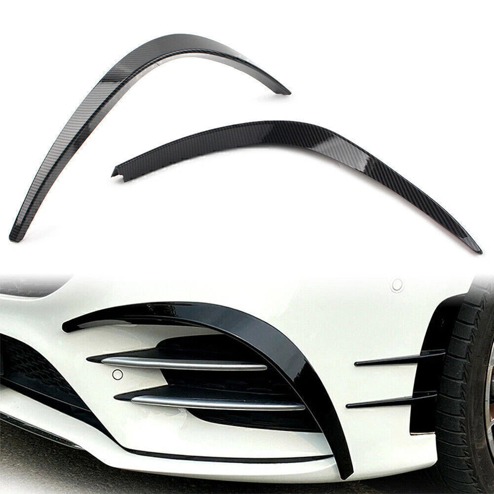 2X Front Bumper Splitter Spoiler Canard for Mercedes Benz A-Class (2013–2020)