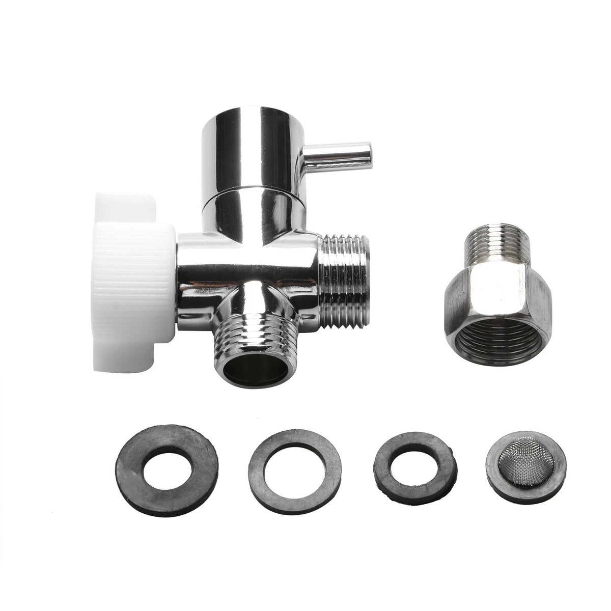 3-Way T Adapter Valve for Bidet Sprayer 90° 7/8"