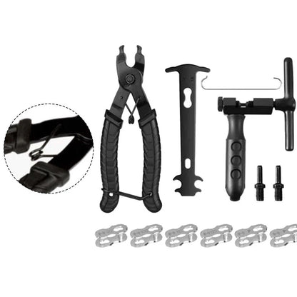 12 Piece Bike Chain Tool Kit with Chain Breaker & Link Removal Pliers