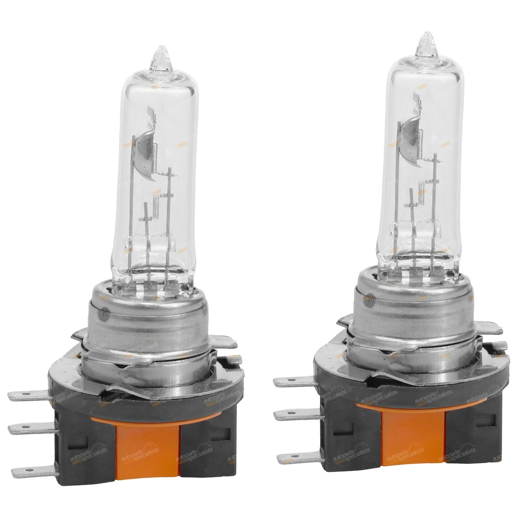 2X H15 Halogen Bulbs 12V 15-55W PGJ23T-1 for Headlight