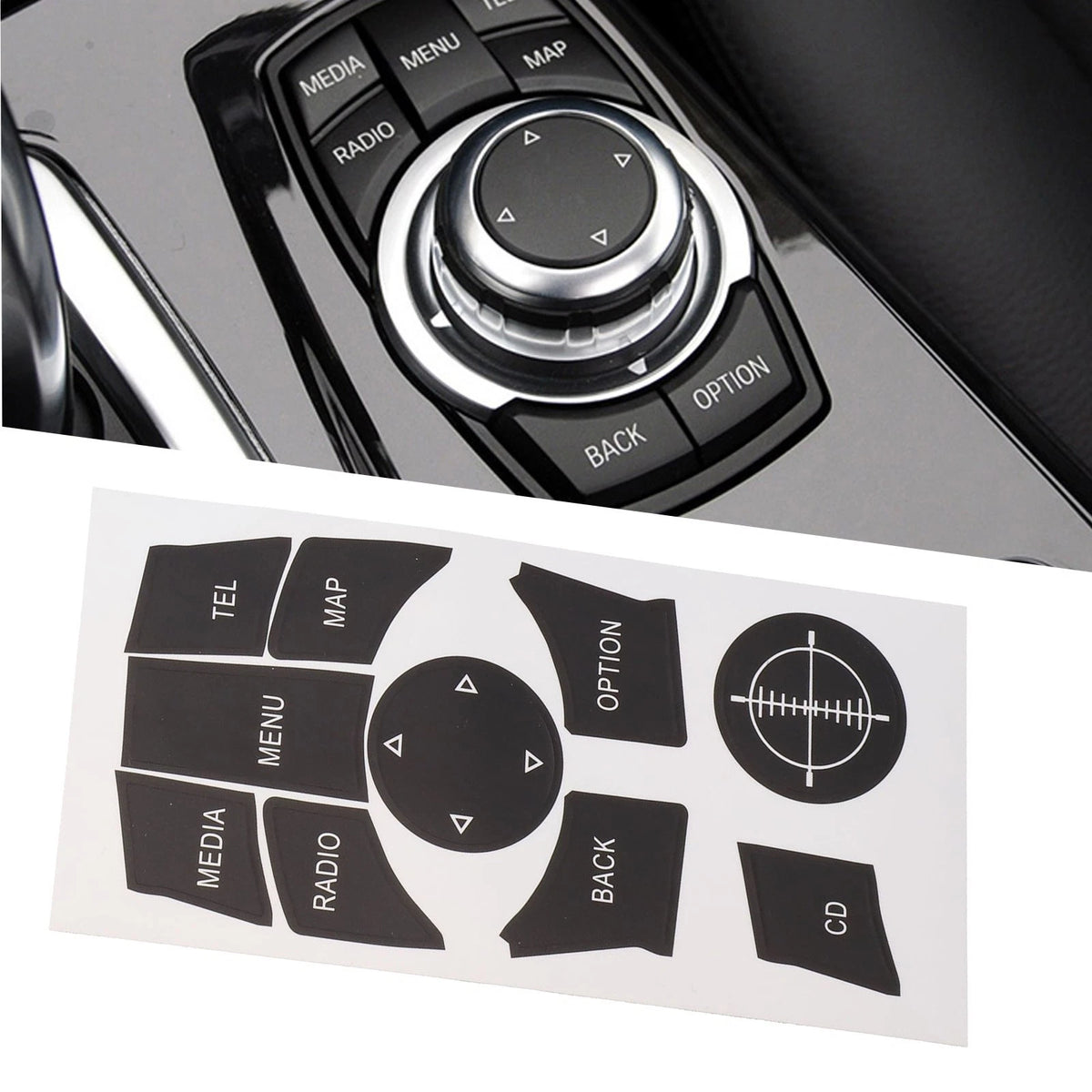 Button Repair Decal Sticker For F30 F31 F34 E90 E92 E93 2009-15 Replacement