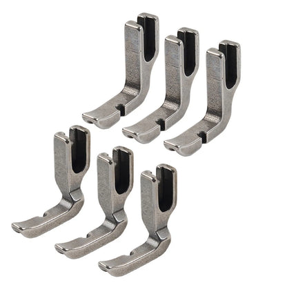6PCS Zipper Piping Foot for Juki Brother Highlead Singer Consew