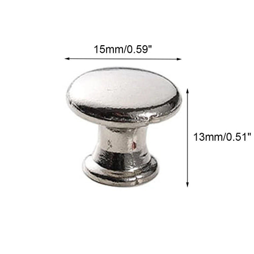 10Pcs Antique Pull Handle Knob for Kitchen Cabinet Drawer Door (Silver)