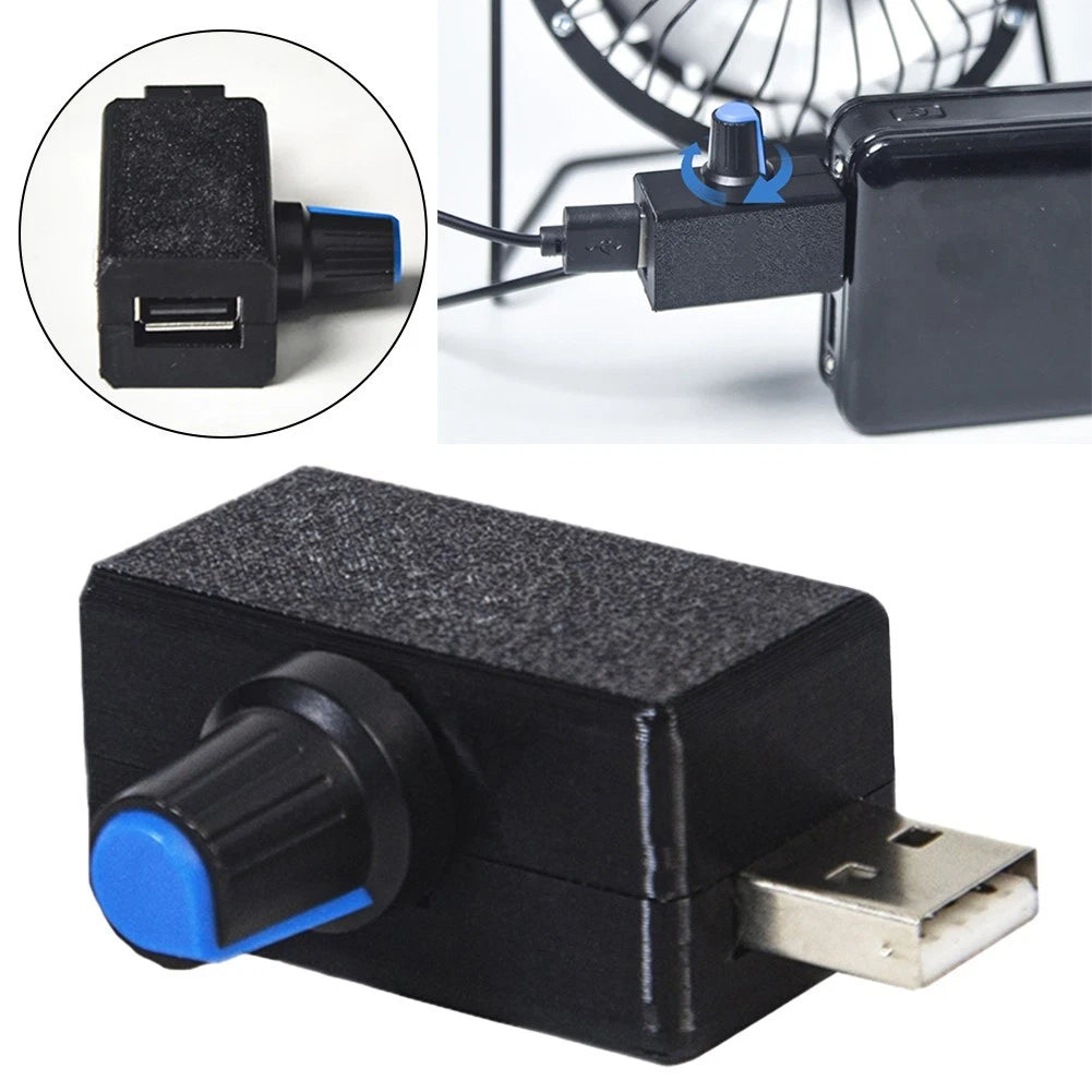 USB Fan Controller with Stepless Airflow Regulation for Universal Use