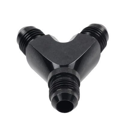 6AN AN6 Black Fuel Block Flare Union Junction Fitting Adapter Coupler