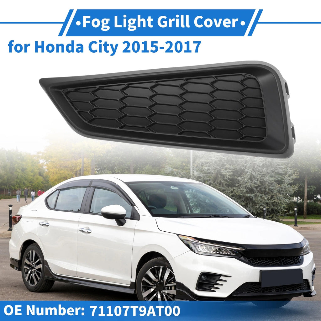 Front Left Fog Light Grill Replacement for Honda City (2015–2017)
