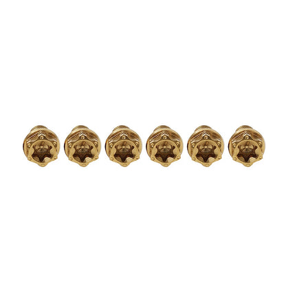 Set of 6 Titanium M8x30mm Torx Head Flange Bolts for Motorcycle